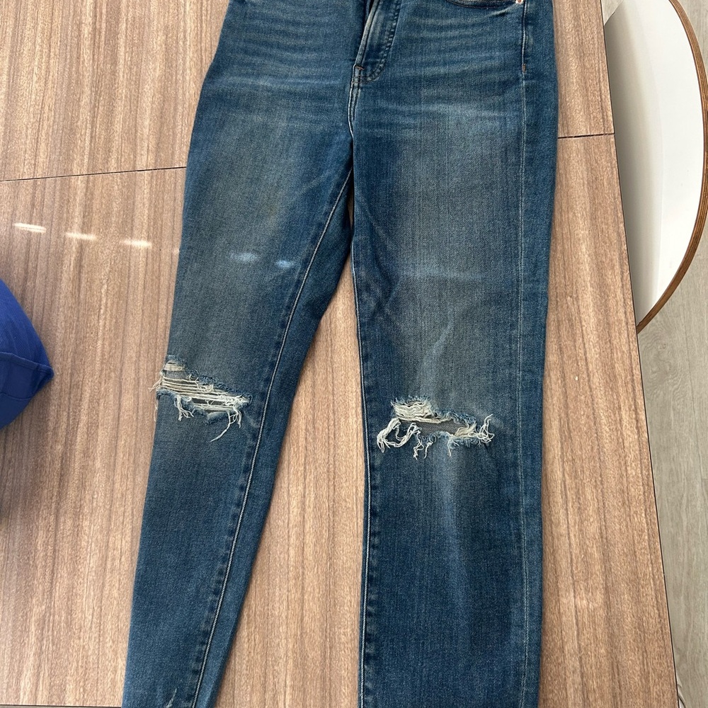 Good American Distressed skinny Jeans size 6R